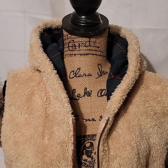 Southern Bliss Sherpa Style Jacket Vest Size S - Picture 3 of 8